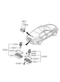 925013A000-LAMP ASSY-LICENSE PLATE