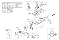 84612C9000TRY-Cover-flr console fr lh
