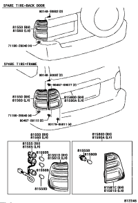 8155060680-LAMP ASSY, REAR COMBINATION, RH