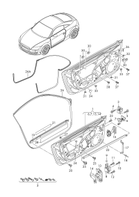 8J0831051A-Door porsche cayenne: