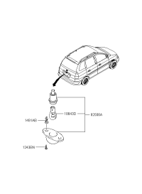 9250125000-LAMP ASSY-LICENSE PLATE