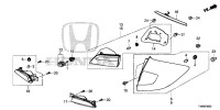 34500T4NH01-LAMP ASSY-B/UP RH