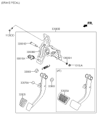 328002Z000-PEDAL ASSY-BRAKE