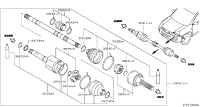 391011DA4D-SHAFT ASSY FRON