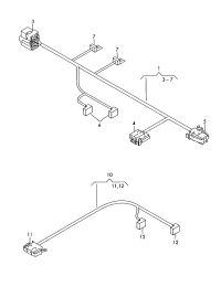 8J0972387-Harness, for folding roof tray operating device