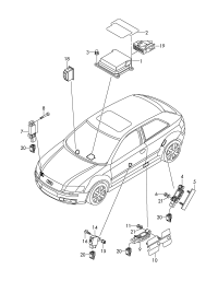 8P0959655SZ05-Air bag control unit
