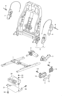 7L0959761A-Motor, seat tilt