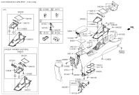 84631F9300-BRACKET-RR CONSOLE RR MTG