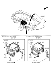 96150B5000WK-AUDIO ASSY