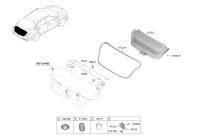 81230BU000-Lock assy-trunk lid