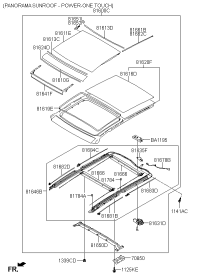 816662Z000OM-SUNSHADE ASSY-SUNROOF