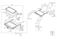 816001X0008O-PANORAMA ROOF ASSY