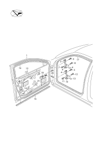 3GB831055A-Door assy-rr, lh