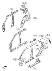 71120C9A00-PANEL ASSY-PILLAR OUTER,RH