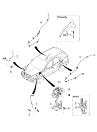 956813E101-SENSOR-ABS RR WHEEL LH