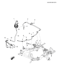 95073271-Hose (including 4,5) (non-speed sensitive steering) (6.671)