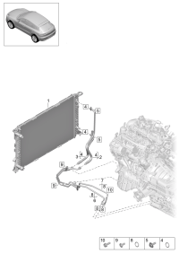 95B317826E-Pipe, oil pressure cooling