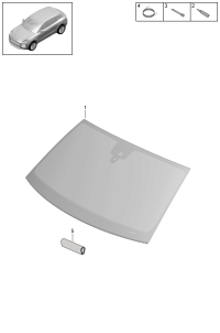 95B845011Y-Glass-windshield: