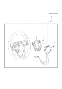 95388206-Steering wheel (incl 2-4,6)