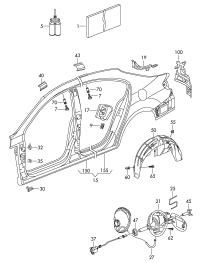 1K0809237-Threaded plate