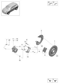 95B615601G-PORSCHE PANAMERA BRAKE DISC
