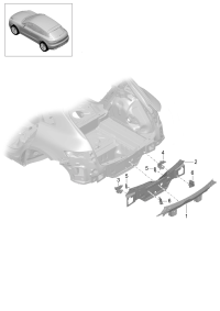 8R0803383BGRV-Bracket cowl bracket primed