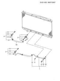 96417331-Tube, oil cooler mouth