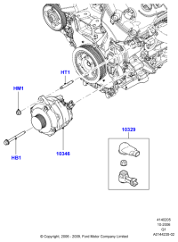 8G1Z10346A-ALTERNATOR, 12V 80A 4PK, TOYOTA