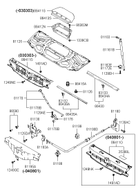 8113026000-Lock assy-hood