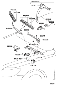 8511058090-MOTOR ASSY, WINDSHIELD WIPER