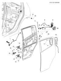 95967088-Lock assy, rr