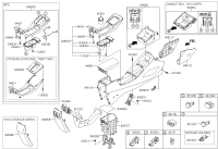 84660B5001WK-ARMREST ASSY-CONSOLE