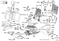 716930G020C0-Cover, rear seat cushion inner hinge, rh/lh