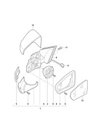 2SD857507B-Cover, outer mirror