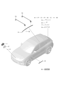 95B853675-Lettering mark Macan chrome