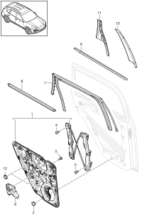 95853346100-WINDOW LIFTER PORSCHE LH RR