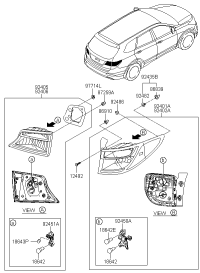 92401B8130-LAMP COMBI REAR LH