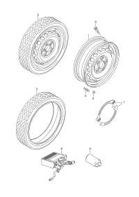 Rim, compact emergency wheel steel