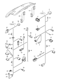 7P6971148AA-Harness, for rear hatch lid