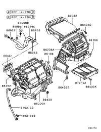 MR958093-HOSE,HEATER PIPING