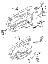 4E0959851C-Switch, power window regulator
