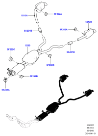 LR051736-MUFFLER ASSY-LH