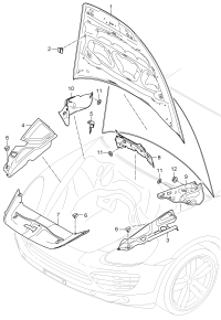 95855683100-Damper assy-hood