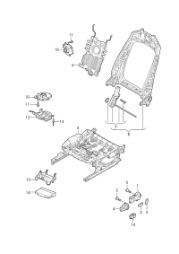 8E0959777A-Switch, for lumbar support adj