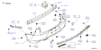 850722GN0A-MOULDING REAR BUMPER