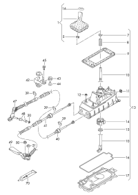 6RD711113-Joint with shift lever