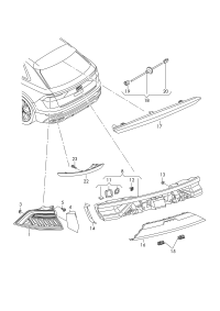 4M8945701-LED rear fog lamp