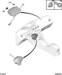 98020687ZE-Coversteering wheel w/air bag