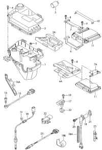 4F1907355A-Housing, control unit