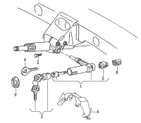 3B0905855G-Cylinder, lock for ignition start switch